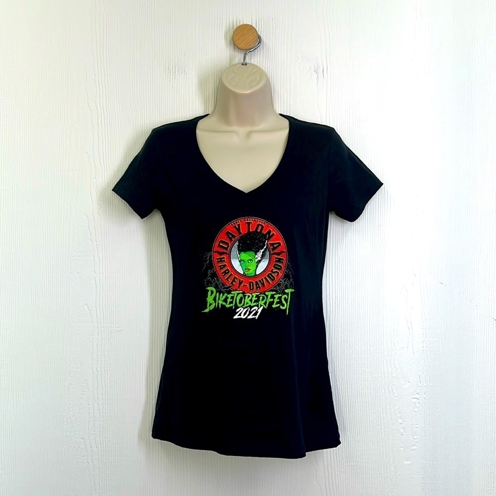 Harley Davidson - NWT Bride Of Frankenstein 2021 Biketoberfest Daytona FL T Sm